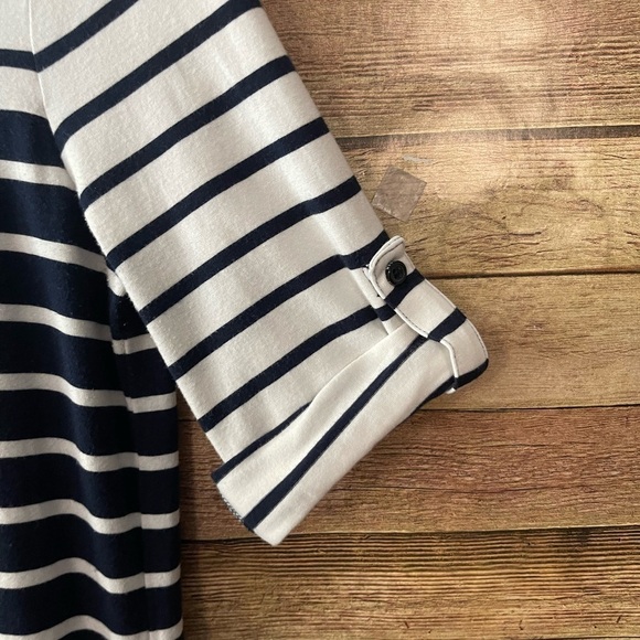 Tommy Hilfiger Women’s Navy Blue White Striped T-shirt Dress Size: Small - Picture 5 of 7